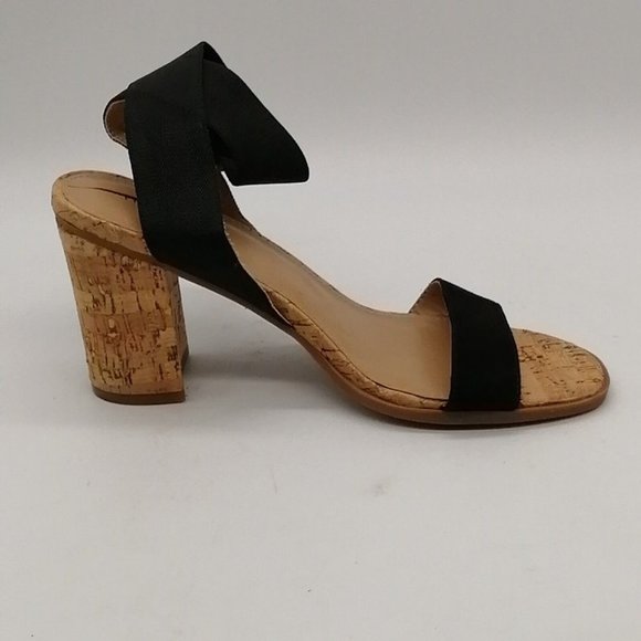 Maurices Womens Hillary High Heel Ankle Strap Black Sandal Cushioned Sz 8 M - Picture 2 of 9